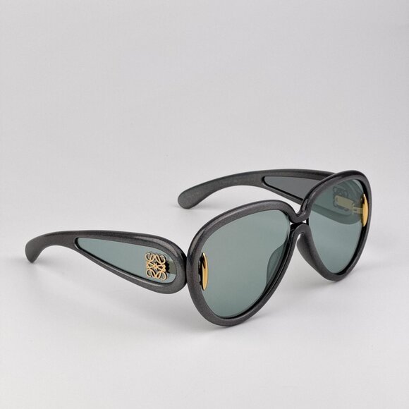 Loewe x Paula’s Ibiza Sunglasses – Metallic Grey Pilot Blue Mirror LW40132I 05X - Picture 5 of 10